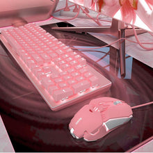 Load image into Gallery viewer, Pink Keyboard And Mouse - 177avenue
